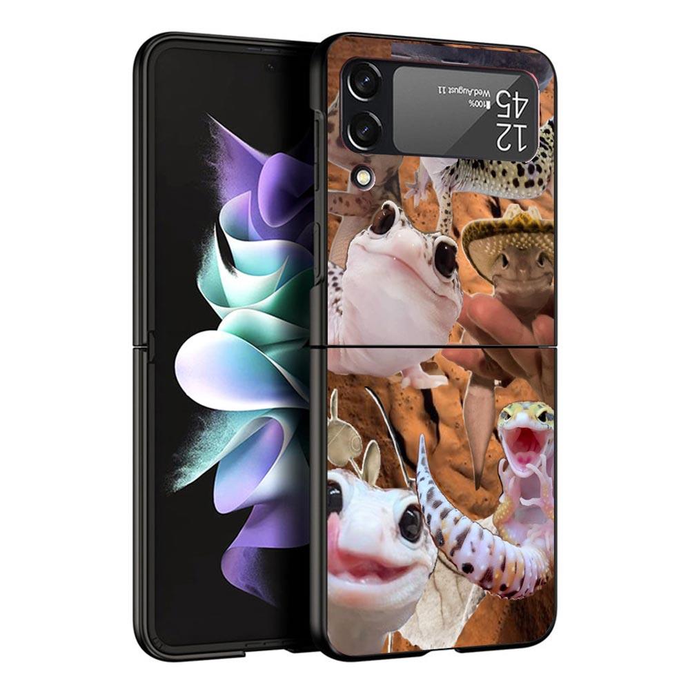 Lizards Geckos Case For Samsung Galaxy Z Flip 7 6 5 4 3 z Flip7 Flip6 Flip5 Flip4 5G Phone Cover Flip3 Folding Coque