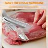 Rib Film Removal Tool Stainless Steel Barbecue Rib Peeling Tool with Anti Slip Grip Kitchen Small Tool Dishwasher Cleaning