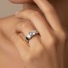 925 Sterling Silver Sparkling Water Drop Interweaving Dazzling Clear Pear CZ Finger Rings For Women Gift Wedding  Fine Jewelry