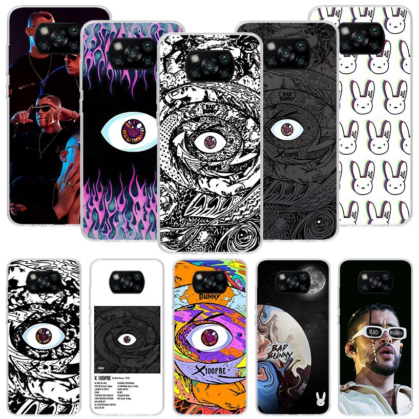 Bad Bunny X100pre Phone Case For Xiaomi Poco X7 X6 X5 Pro F7 Ultra Redmi 15C 15 13 13C 12 12C 10 10A 10C 9 9A 9C 9T Cover Poco X