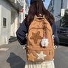 American Retro Schoolbag Female College Student Cute Star Backpack Large Capacity Junior High School Student Travel Backpack Tide