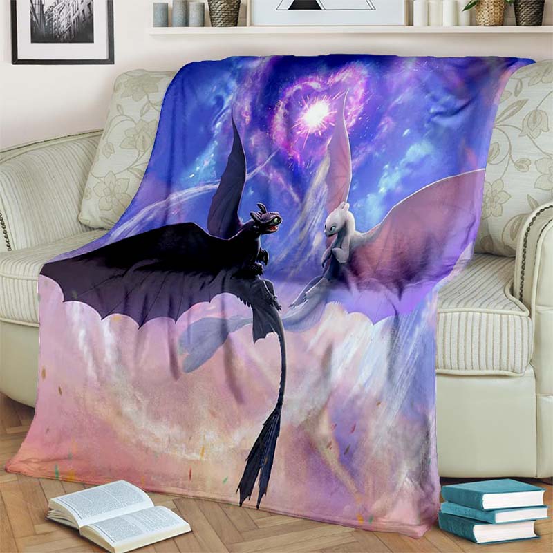 💰Köp billigt online Toothless Blankets Night Fury Black Dragon Blankets