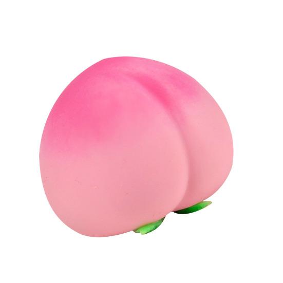 

1/2/3 шт. Игрушка-пищалка «Сочный персик», медленно поднимающаяся, для снятия стресса, имитация фрукта, мялка, сенсорная игрушка-фиджет, декомпрессия 1pc розовый