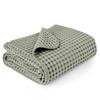 Soft Cotton Waffle Knit Baby Swaddle Blanket Wrap Sleep Sack Anti-Kick Cover Newborn Toddler