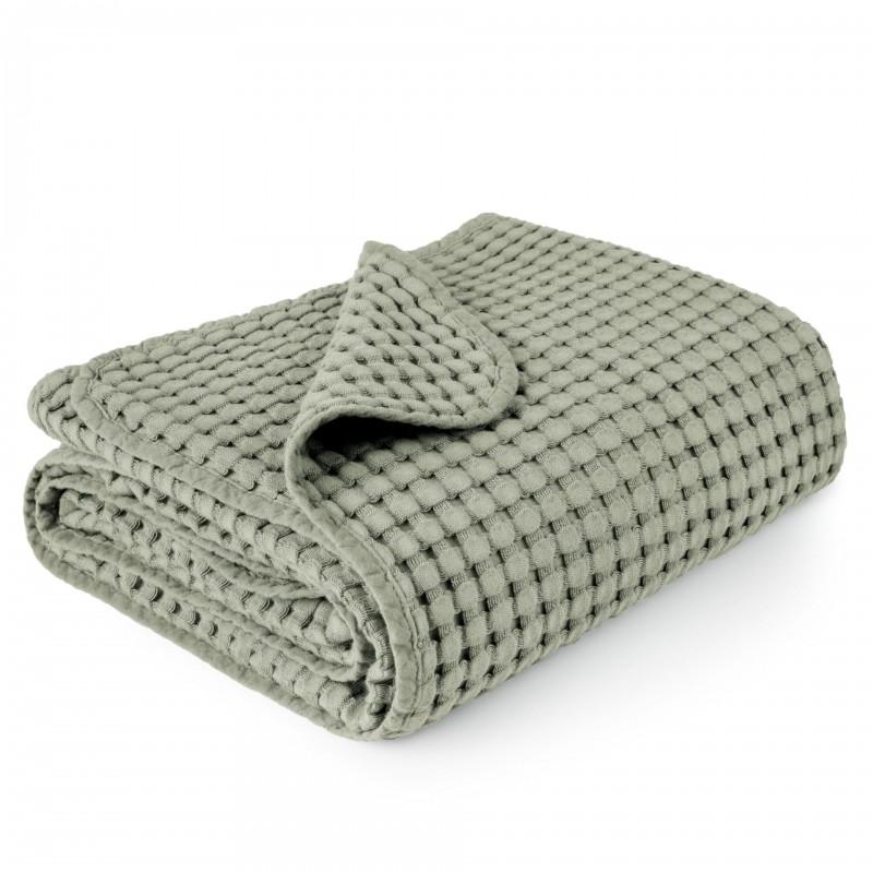 Soft Cotton Waffle Knit Baby Swaddle Blanket Wrap Sleep Sack Anti-Kick Cover Newborn Toddler