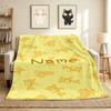 Custom Name Garfield Dreams Flannel Blanket Throw Blanket Soft Warm Sofa Bed Decor Unique Gift