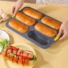 Creative Hot Dog Bun Pan DIY Silicone Cookie Mold Multi-purpose Baking Mould Tray  Kitchen