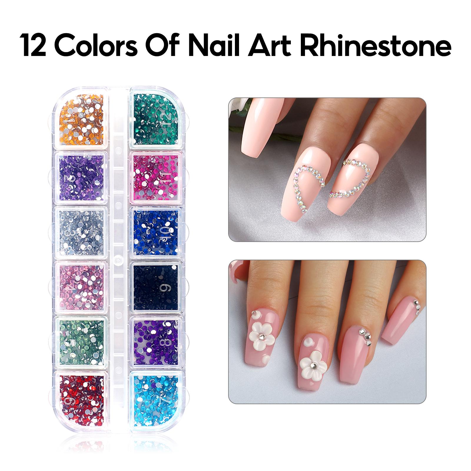 

Украшения для ногтей, смешанные стразы для дизайна ногтей, блестящие пайетки, золотая фольга, блестящие блестки, заклепки, узор в виде ракушки для ногтей DIY