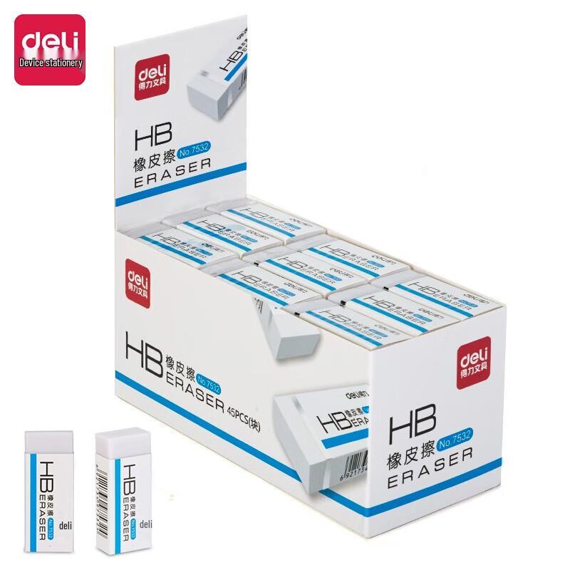 Deli 7532 Soft Eraser белый