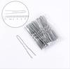 50PCS U Shaped Alloy Hairpins Waved Hair Clips Metal Black Bobby Pins Barrettes Bridal Hairstyle Tools Hairpin  Gifts