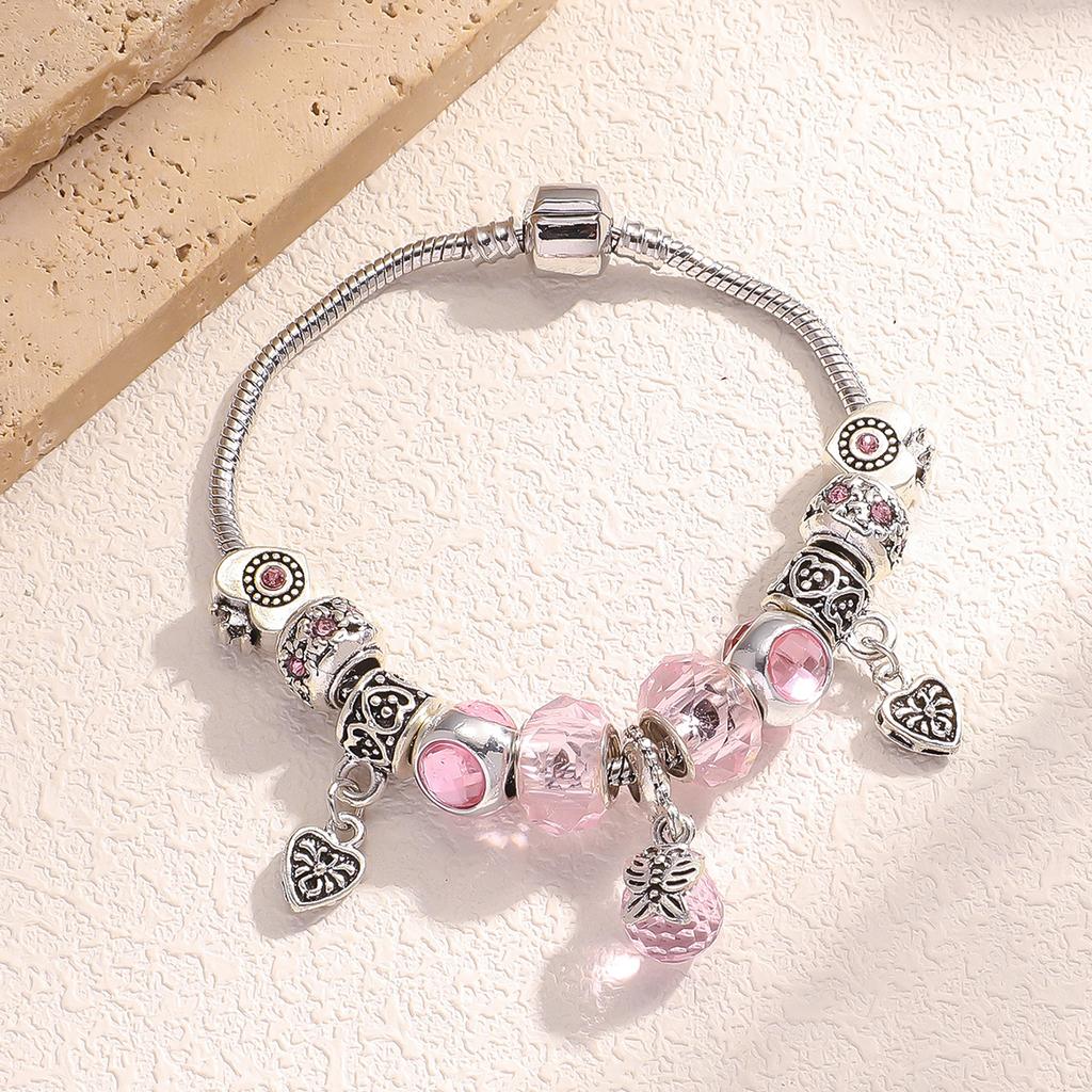 1PC Fashionable Design Crystal Glass Women's Bracelet, Suitable for Daily Wear As Holiday Gifts