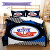FC Hansa Rostock Pattern Bedding,Quilt Set Quilt Cover Pillowcase Home Birthday Gift (1 * duvet cover + 2 * pillowcase, without core)