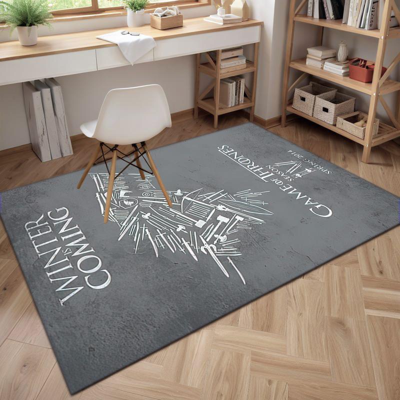 

1Pc The Game Of Thrones Printed rectangle carpet, home door mat, outdoor travel protection carpet A3 40x60cm( 15x23in )