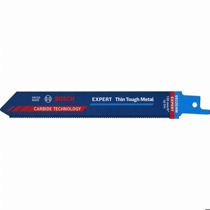 Lame Scie Sabre Carbure Expert S922EHM 150 Mm BOSCH Pour Inox - 3 Pièces - 2608900361