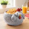 Durable Lightweight Storage Tray Hen Tray, Cute Decorative Chicken Bowl, Novelty Egg Basket Farmhouse Style Fruit Plate, for Table Decor And