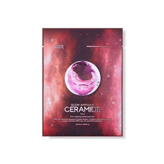 TENZERO UHDFXTQI Glow Ampoule Ceramide Mask 25 ml 10EA