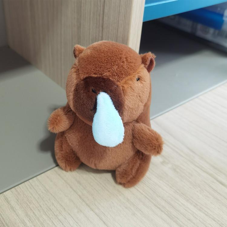 peluches Capybara Plush Keychain Bag Pendant Hanging Decoration Cute Stuffed Doll Toy Desktop Doll Ornament Car Keyring Kid Gift