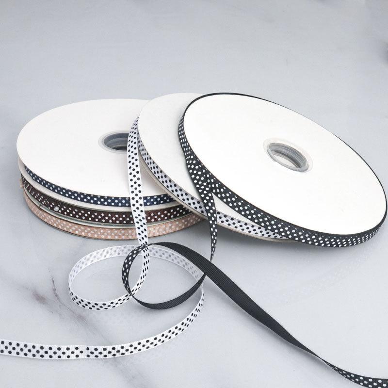 Dot Ribbon Colorful Ribbon Polka Threaded Ribbon Head Hair Accessories Hair Clip Bow Material Dot Ribbon Elegant Home Decorating Activity Supplies