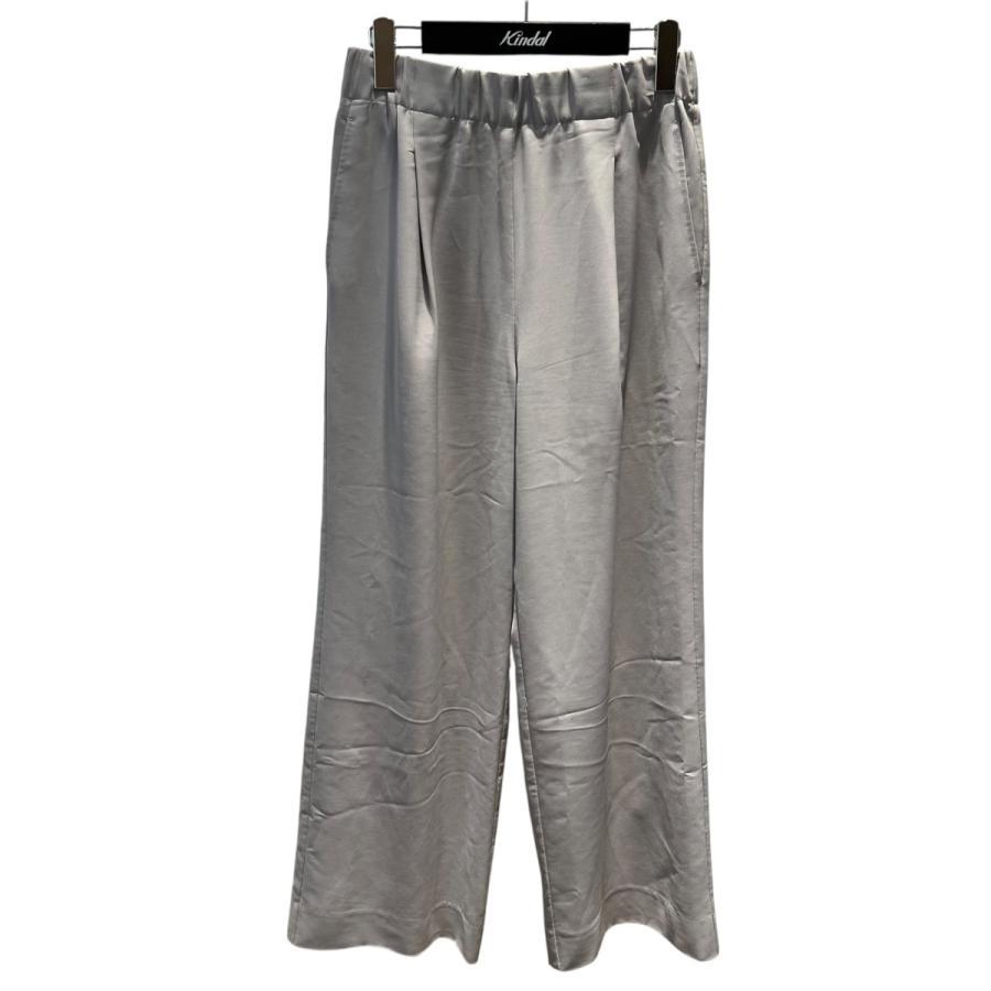 IENA 25-030-900-5070 Satin Relaxed Pants Gray Size: 36