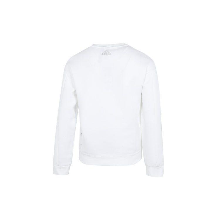 Adidas Sweatshirts Women's White Crew Neck Moderate Regular HC2806