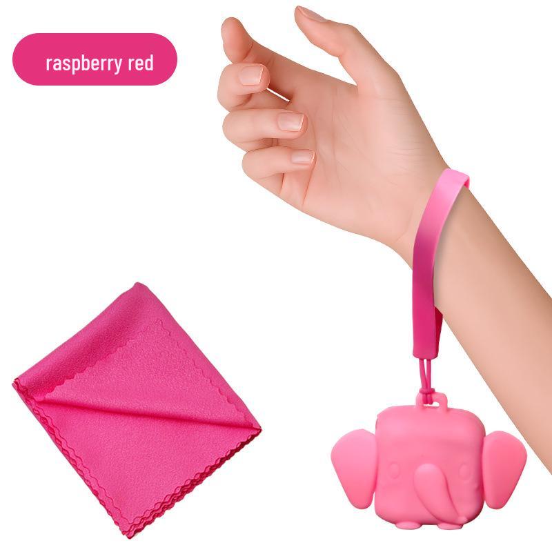 Quick-Dry Silicone Wristband Towel: Portable, Absorbent, and Ideal for Sports, Travel, or Outdoor Use.