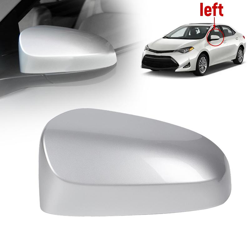 Side Mirror Cover Cap For Toyota Corolla 2014 2015 2016 2017 US Model W/O Turn Signal Light Glossy Black/White/Silver Mirror Cap