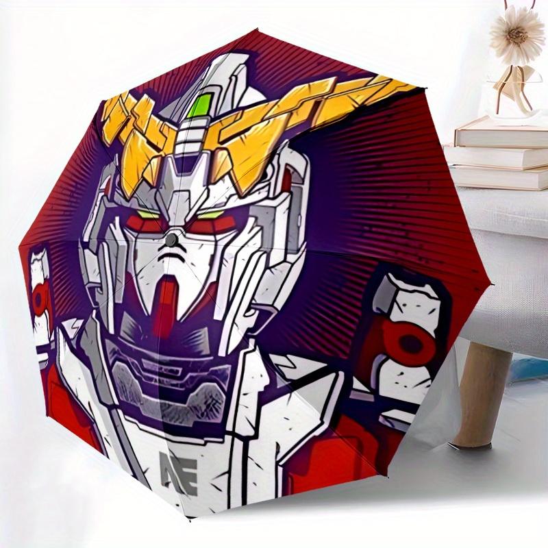 Gundam Automatic Open/close Umbrella, Heavy-Duty Iron Frame, Folding Portable Design, Travel, Everyday Use 187