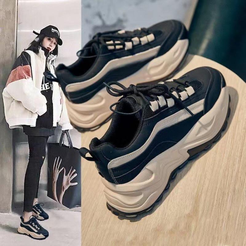 Dad shoes autumn new soft-soled women's casual sports shoes women's thick-soled heightening shoes women's shoes