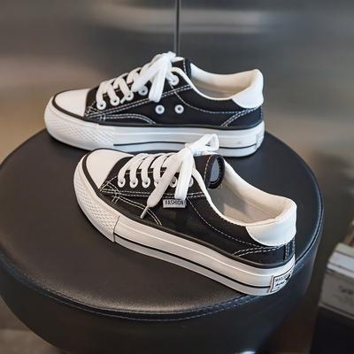 Platform Canvas Shoes Women'S Ulzzang Versatile Muffin Shoes Small Blackboard Shoes Tide