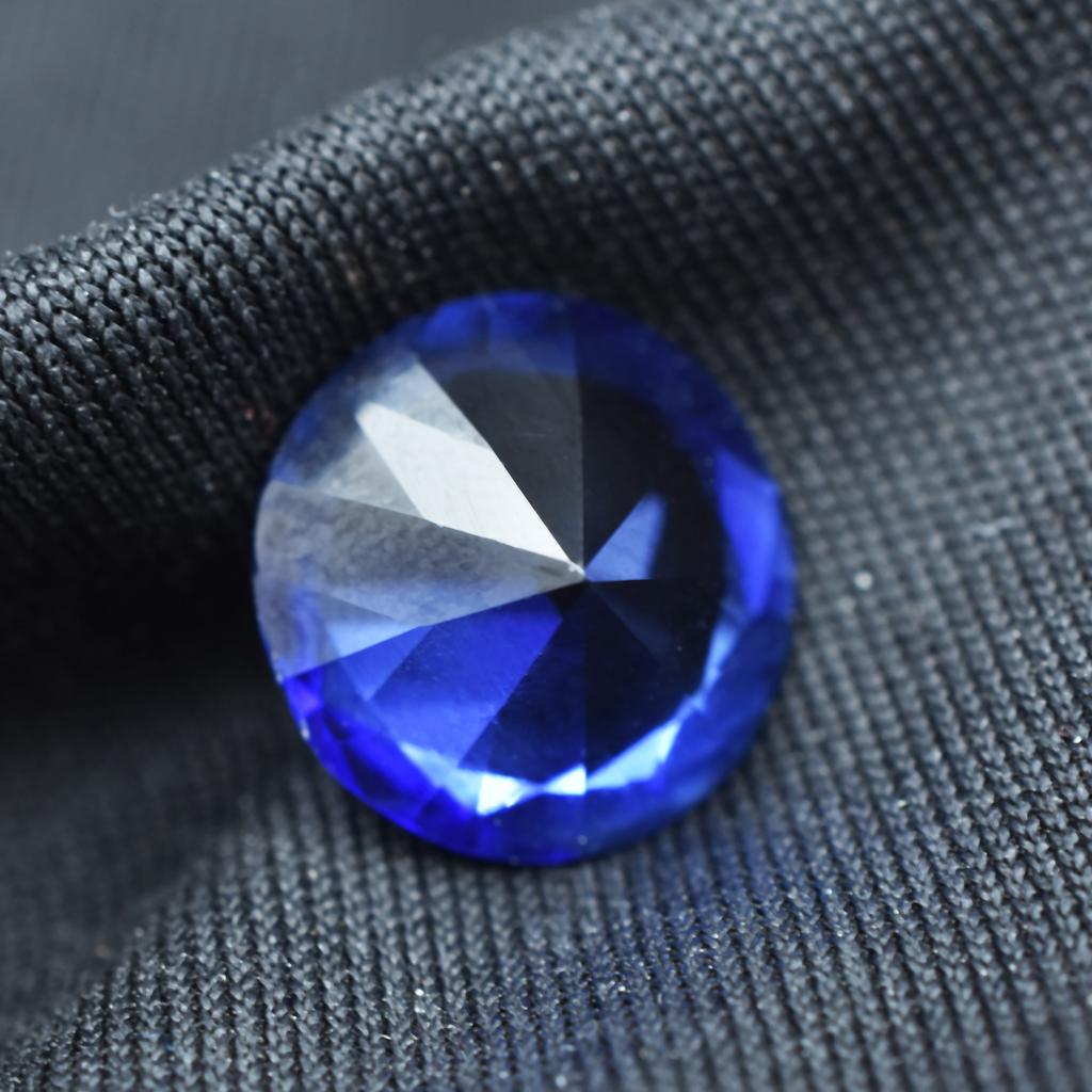 Natural Blue Tanzanite Loose Gemstone 6.25 ct Round Cut Extremely for Jewelry Making and Crafts
