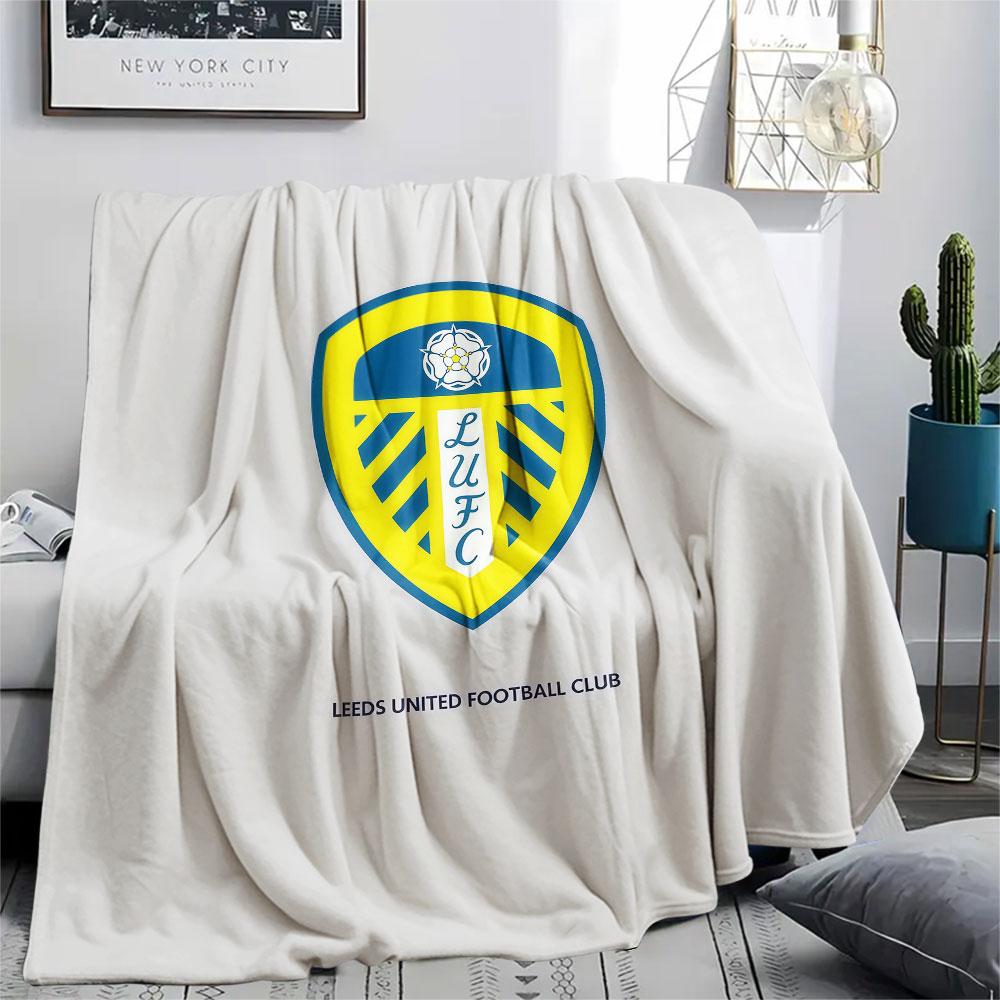 1PC Leeds United Patterned Flannel Blanket Suitable For All Seasons for Home Decor Warmth and Comfort Gifts Holiday Present