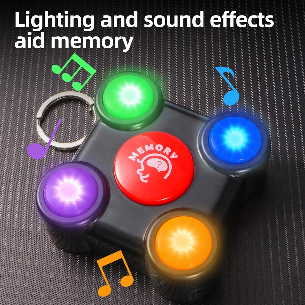 Puzzle- und Gedächtnistrainingsmaschine - Interaktives Denkentwicklungs-Gehirnspielzeug für Eltern und Kinder - Kreativer Blitz-Ton - Mini-Elekt