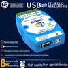 Industrial Grade USB to RS485/422/TTL/232 Converter with Four-in-One Optoisolation and Lightning Protection