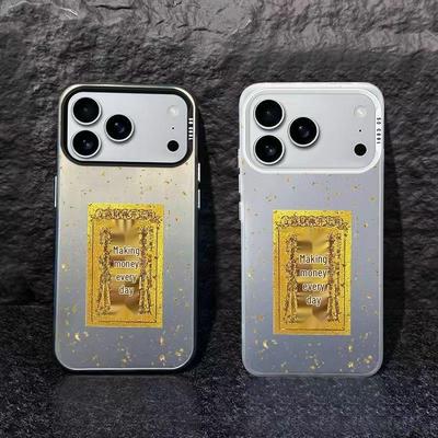 Everyday Gold Apple 17 Phone Case, Silver Shell for 17Air/17ProMax/16/15
