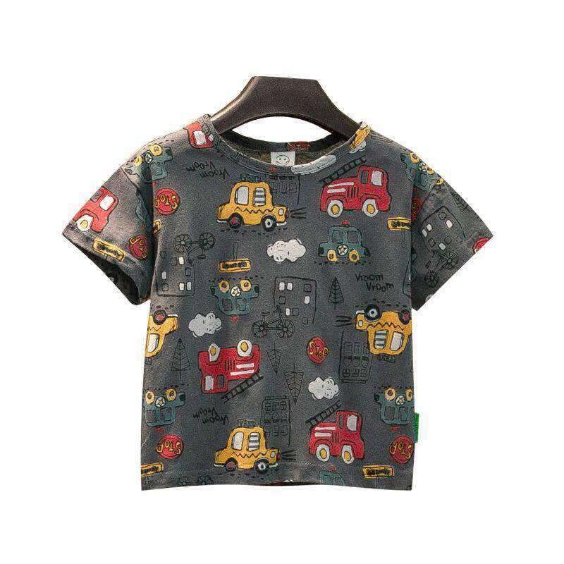 Children's Clothing T-shirt Boys' Short Sleeved Summer Outfit New Children's Half Sleeved T-shirt Boys' Upper Clothing