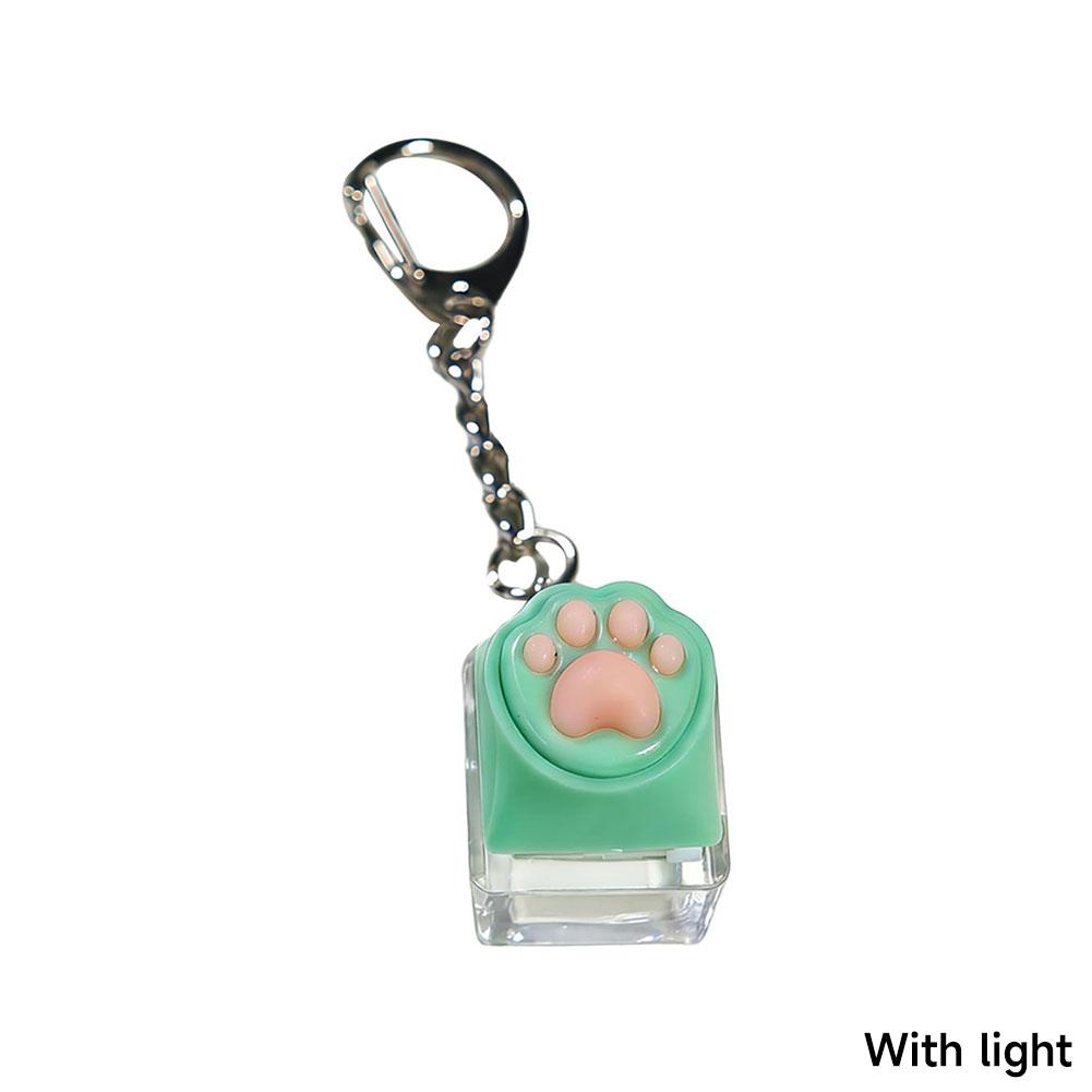 Cute Cat Claw Fingertip Decompression Pressure Toy Key Chain Key Ring Keycap Tester Back Bag Pendant Festival Gift For Couples