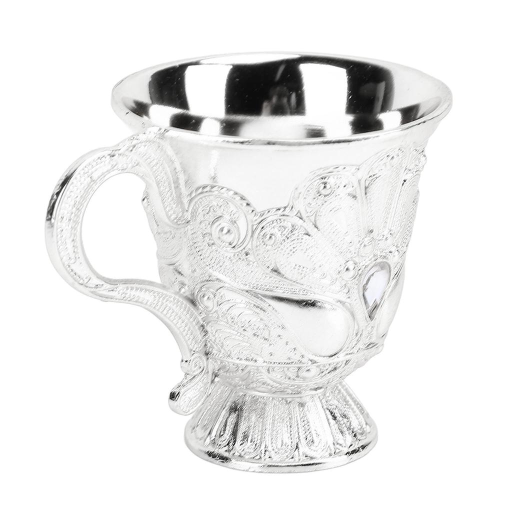 Retro Wine Glass Metal Multi Functional Decorative Shot Glass Wine Chalice for Bar Display Cabinet