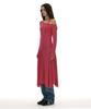 Partimento Woman Jacquard Tie-Neck Midi Dress_Pink