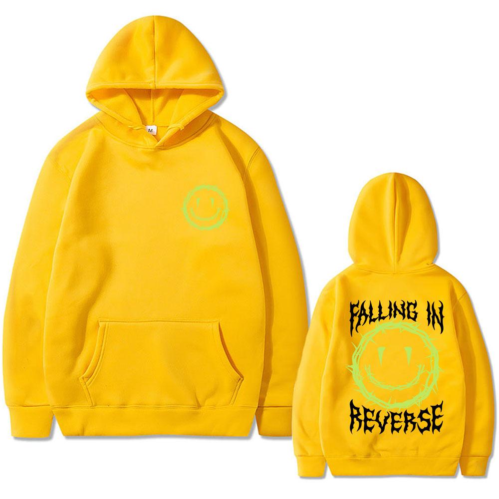 

Худи с графикой рок-группы Falling in Reverse, осенне-зимнее, мужское и женское, модная повседневная толстовка в стиле ретро, теплая 3XL
