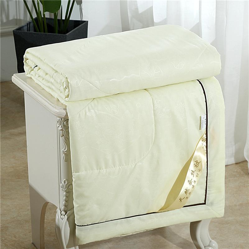 VESCOVO Summer Quilt Thin Queen Size Mulberry Silk Comforter 200*230 Twin Duvet 150*200