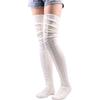Women's Woolen Warm Foot Covers, Long Socks, Winter Solid Color Over-the-Knee Socks