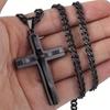 1pc Men's Hip Hop Style Crafts Black Cross Accessories Hip Hop Trendy Men's Pendant Cross Necklace