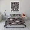 Farmyard Chicken Pattern Bedding Duvet Cover Set  (1*Duvet Cover 2*Pillowcases, without duvet insert)