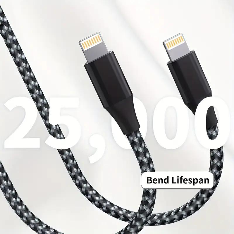 Certified 3PCS 1PC10FT USB A To Lightning Cable For iPhone 14 13 12 X XR Fast Charging Cable Charger Data Wire Cord