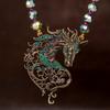 Vintage European and American Aristocratic Heavy Industry Horse Head Jewelry Sets Necklace Earrings Retro Unique Accessories