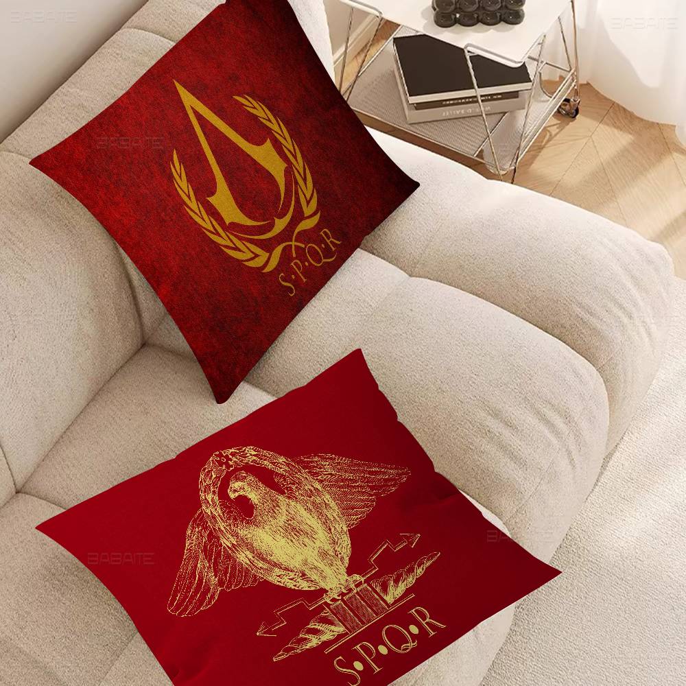 S-SPQRS Cushion Cover Car Throw Pillow Case For Sofa Car Christmas Gift 40x40cm 45x45cm