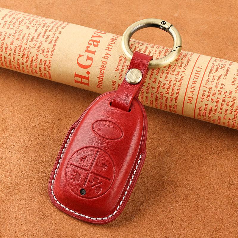 Styling Mouldings 4 Buttons Smart key For Vespa GTS 300 GTS300 Keychains Smart Genuine Leather Case Fob Cover Kit Motorcycles Ke