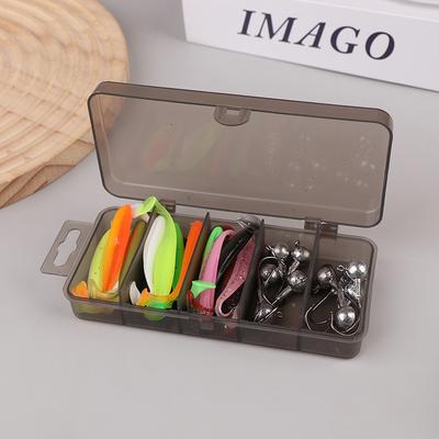 30-Piece Soft Fishing Lure Set With T-Tail - Durable Plastic Baits For Bass, Trout & More - Includes Minnow Swimbaits, Jig Hooks