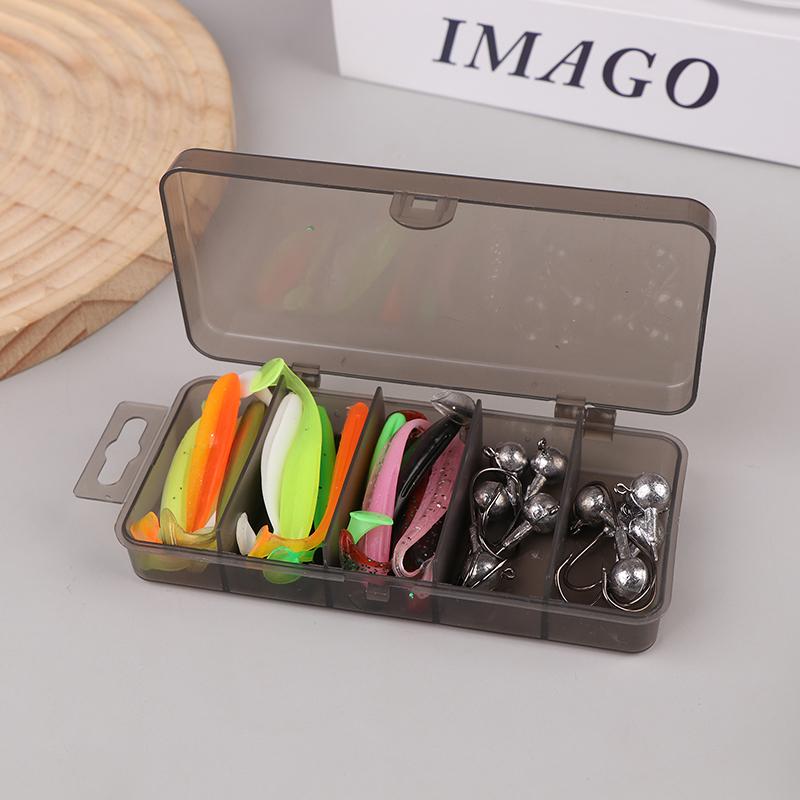 30-Piece Soft Fishing Lure Set With T-Tail - Durable Plastic Baits For Bass, Trout & More - Includes Minnow Swimbaits, Jig Hooks