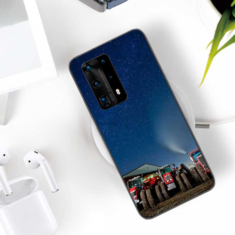 Farm Vehicle Tractor Soft Clear Phone Case For Huawei P30 Lite P10 P20 P40 P50 Pro Mate 40 Pro 30 20 10 Lite Cover Silicone